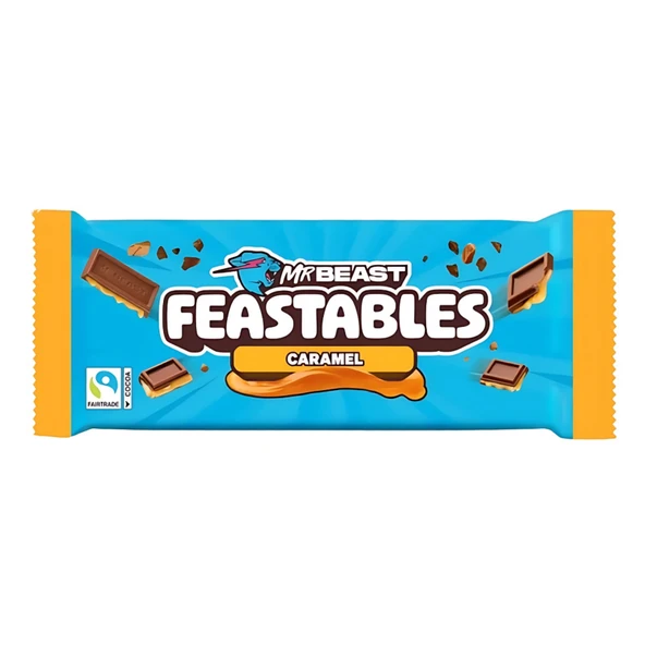 Mr Beast Feastables Caramel Çikolata 60 G (6'li Paket) ürün görseli 1