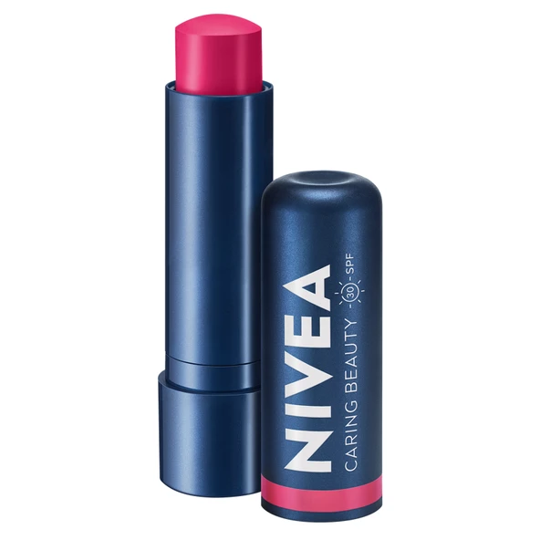 NIVEA Pembe Renkli Nemlendirici Dudak Bakım Kremi 4,8 G (7'li Paket) ürün görseli 1