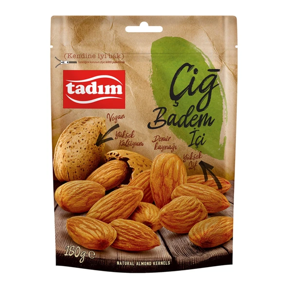 Tadım Çiğ Badem 180 G (5'li Paket) ürün görseli 1