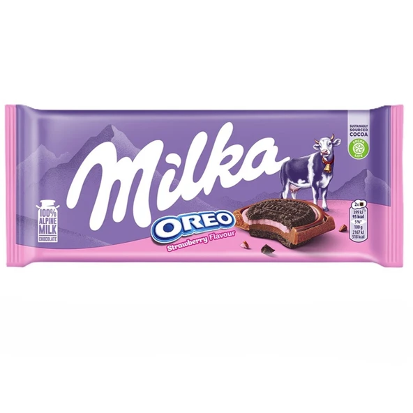 Milka Oreo Sandwich Çilekli 92 G (5'li Paket) ürün görseli 1