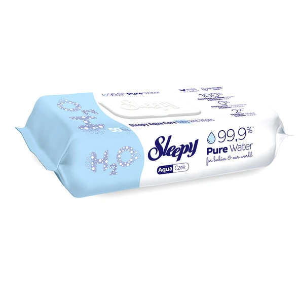 Sleepy Aqua Care Islak Havlu 50'li (6'li Paket) ürün görseli 1