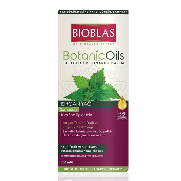 Bioblas Isırgan Yağlı Şampuan 360 Ml (6'li Paket) ürün görseli 1
