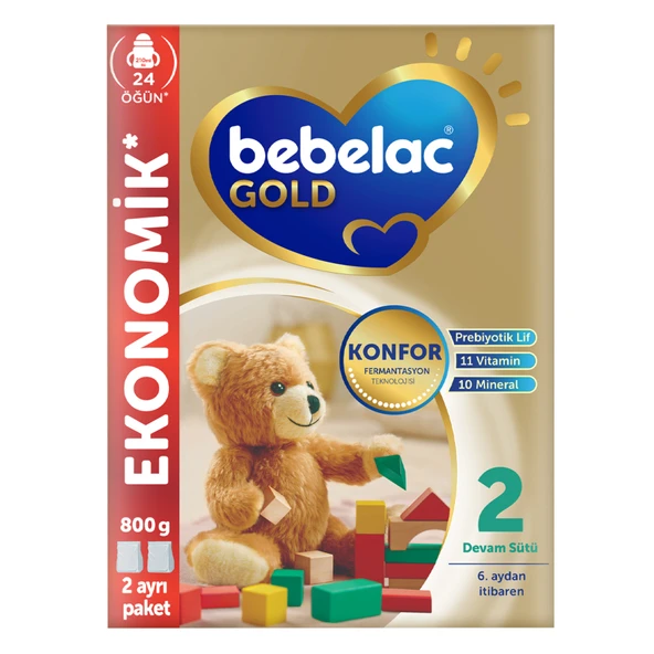 Bebelac Gold Konfor 2 Devam Sütü 6-12 Ay 800 G ürün görseli 1