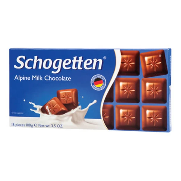 Schogetten Sütlü Çikolata 100 G (5'li Paket) ürün görseli 1
