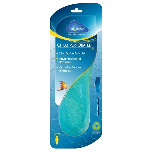 Tabanex Chılly Perforated Ayakkabı Tabanı Erkek (4'li Paket) ürün görseli 1