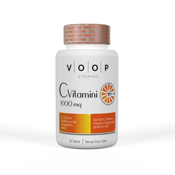 Voop Vitamin C + Turunçgil Bioflavonoidleri 1000 Mg 30'l (3'li Paket) ürün görseli 1