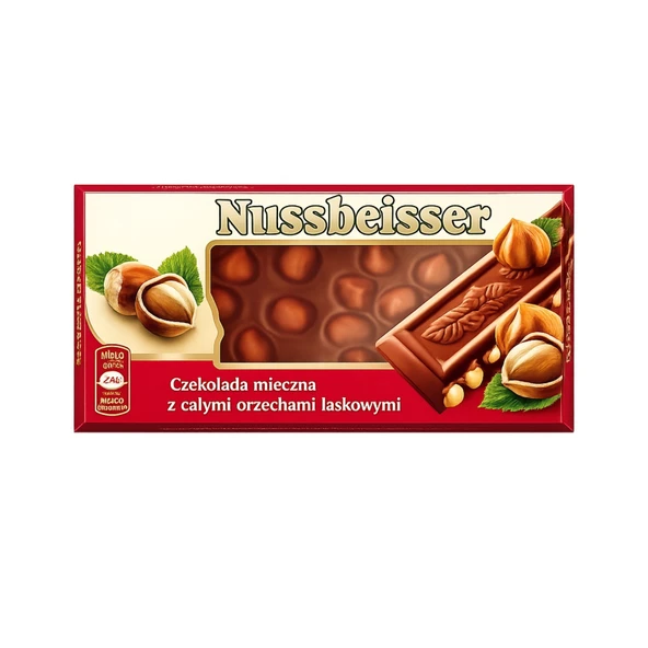 Nussbeisser Fındıklı Tablet Çikolata 100 G (6'li Paket) ürün görseli 1