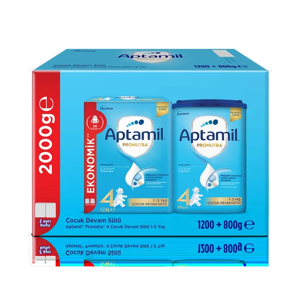 Aptamil Pronutra 4 Devam Sütü 1200+800 G ürün görseli 1