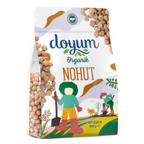 Doyum Organik Nohut 1 Kg (6'li Paket) ürün görseli 1