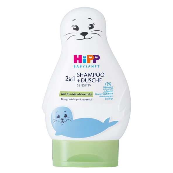 Hipp Babysanft 2si1 Arada Şampuan ve Duş Jeli 200 Ml (4'li Paket) ürün görseli 1