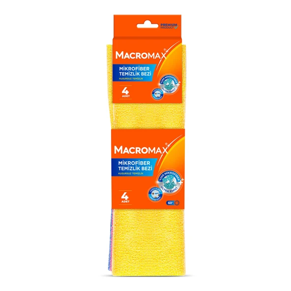 Macromax Açık Mikrofiber Bez 4'lü (4'li Paket) ürün görseli 1