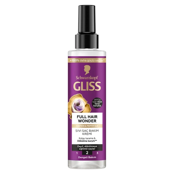 Gliss Full Hair Wonder Sıvı Saç Kremi 200 Ml (4'li Paket) ürün görseli 1