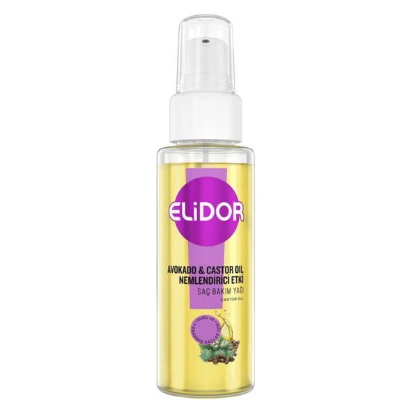 Elidor Avokado & Castor Oil Saç Bakım Yağı 80 Ml (4'li Paket) ürün görseli 1