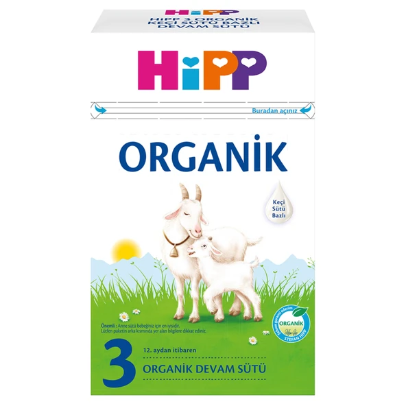 Hipp 3 Organik Keçi Sütü Bazlı Devam Sütü 400 G (2'li Paket) ürün görseli 1