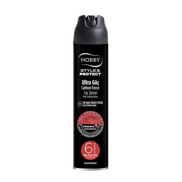 Hobby Style&Protect Carbon Saç Spreyi 250 Ml (4'li Paket) ürün görseli 1