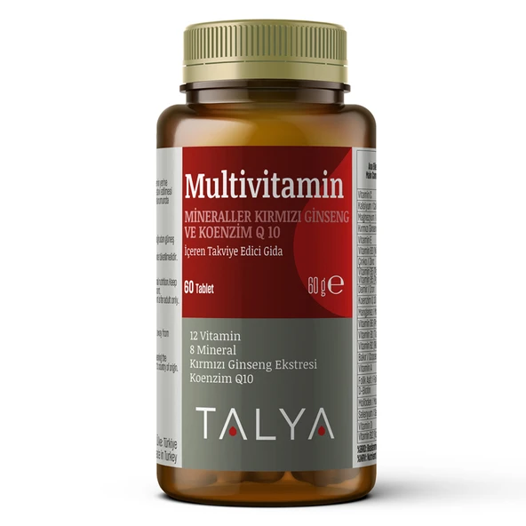 Talya Multivitamin Takviye Edici Gıda 60 Tablet ürün görseli 1