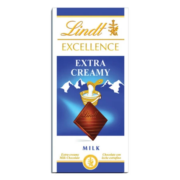 Lindt Excellence Extra Creamy Milk Çikolata 100 G (5'li Paket) ürün görseli 1