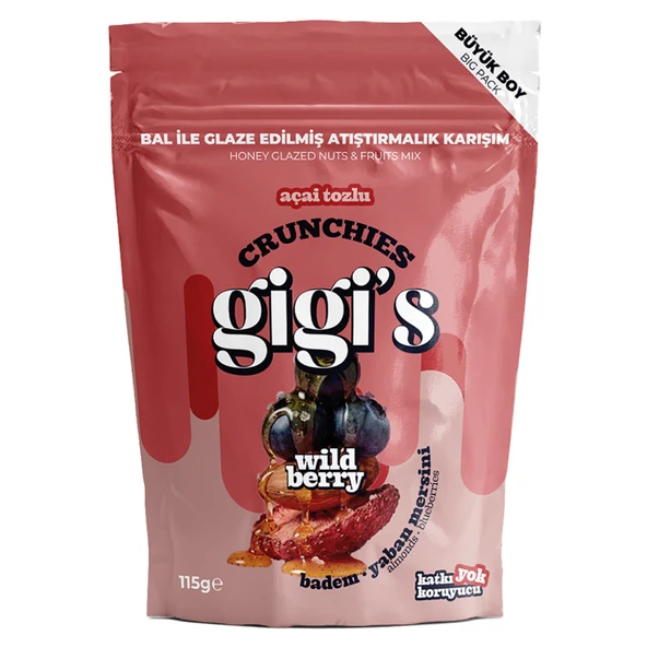 Gigi's Badem Yaban Mersini Karışık Atıştırmalık 115 G (6'li Paket) ürün görseli 1