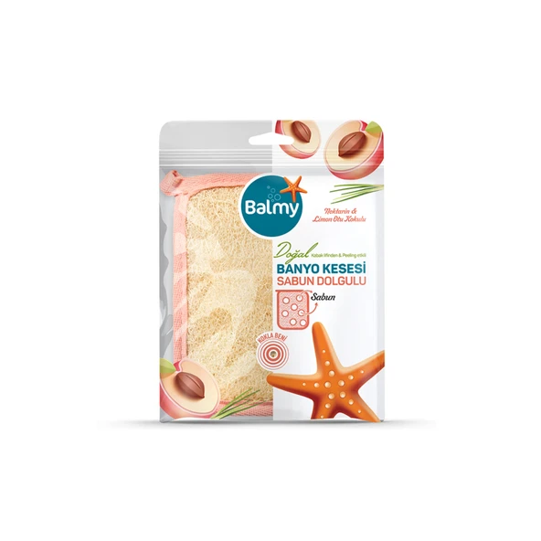 Balmy Doğal Sabun Dolgulu Nektarinli Banyo Kesesi (4'li Paket) ürün görseli 1