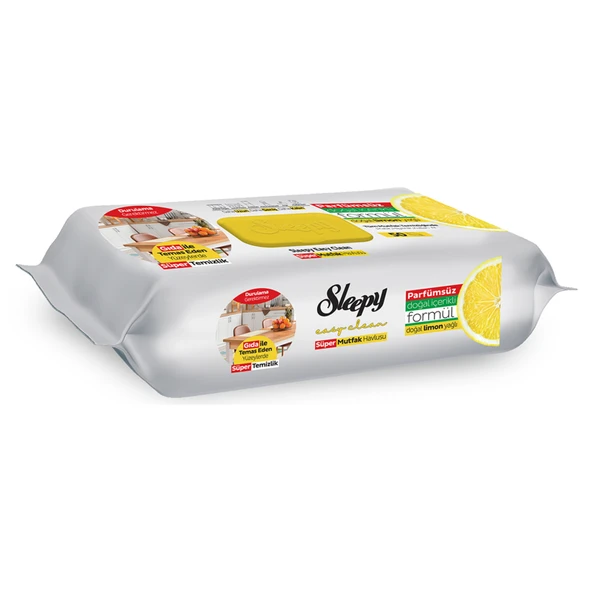 Sleepy Mutfak Havlusu Doğal Limon Yağlı 50'li (4'li Paket) ürün görseli 1