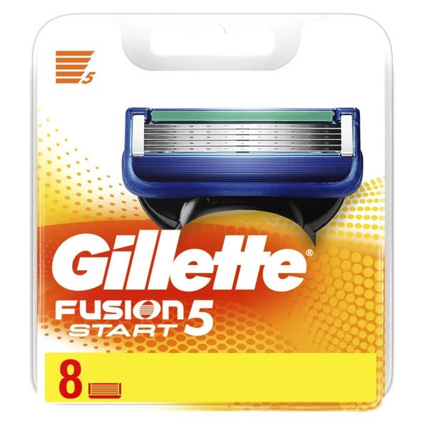 Gillette Fusion Start 8 Adet Yedek Bıçak (2'li Paket) ürün görseli 1