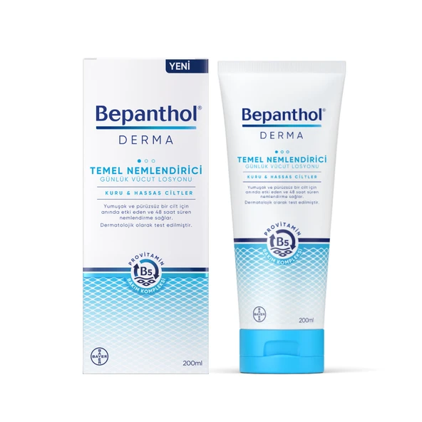 Bepanthol Derma Temel Nemlendirici Losyon 200 Ml (2'li Paket) ürün görseli 1
