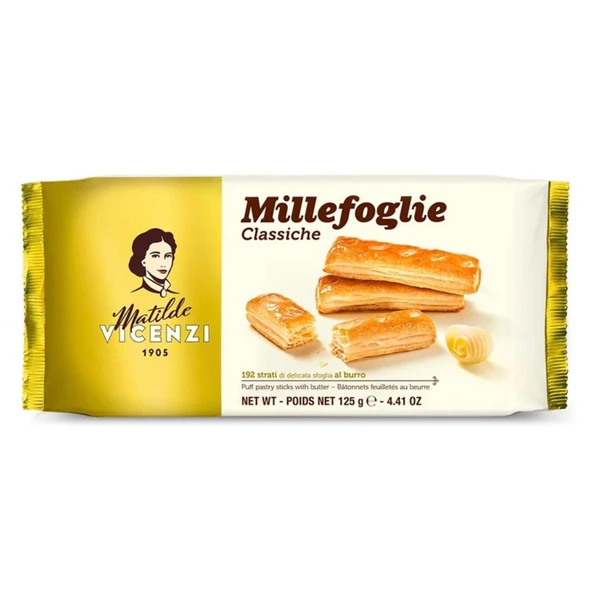 Matilde Vicenzi Tereyağlı Milföy Çubukları 125 G (5'li Paket) ürün görseli 1