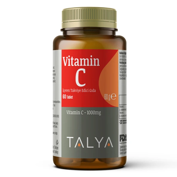 Talya Vitamin C İçeren Takviye Edici Gıda 60 Tablet (3'li Paket) ürün görseli 1