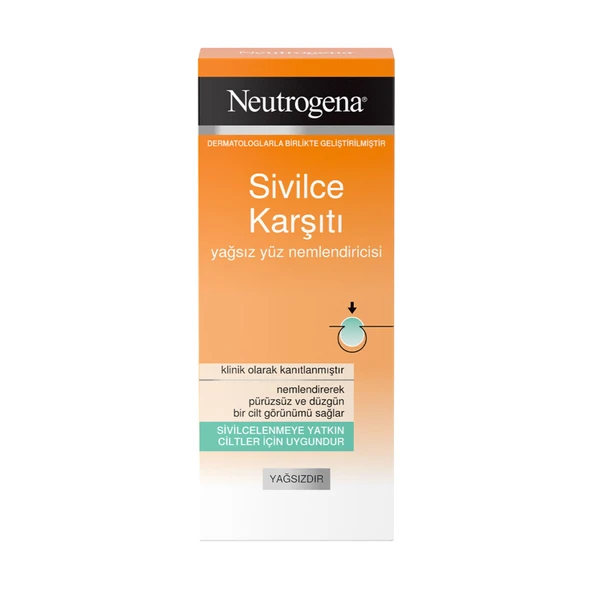 Neutrogena Sivilce Karşıtı Yağsız Yüz Nemlendiricisi 50ml (3'li Paket) ürün görseli 1