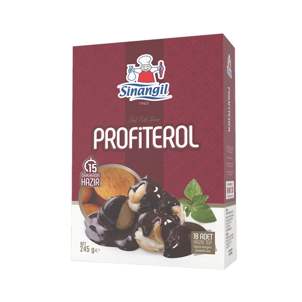 Sinangil Profiterol 18 Adet 245 G (4'li Paket) ürün görseli 1