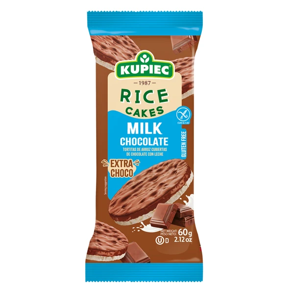 Kupiec Sütlü Çikolatalı Pirinç Patlağı 60 G (6'li Paket) ürün görseli 1