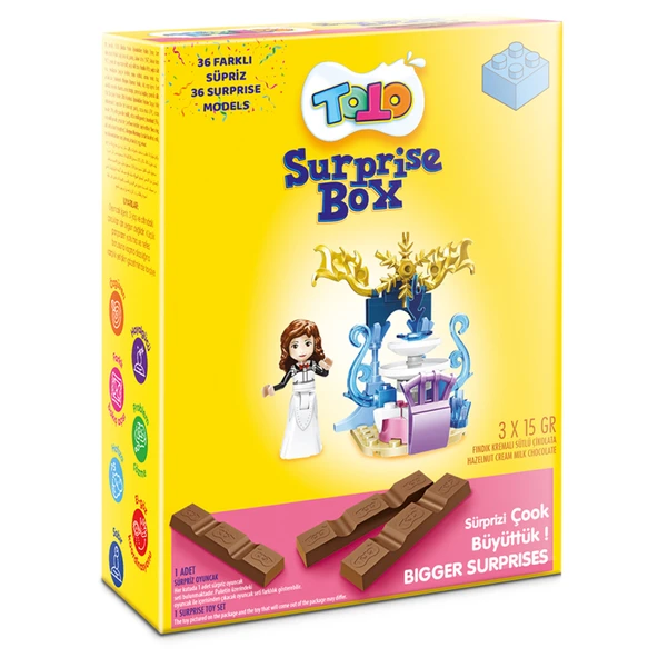 Toto Sürpriz Box (Kız)  3 x 15 G (6'li Paket) ürün görseli 1