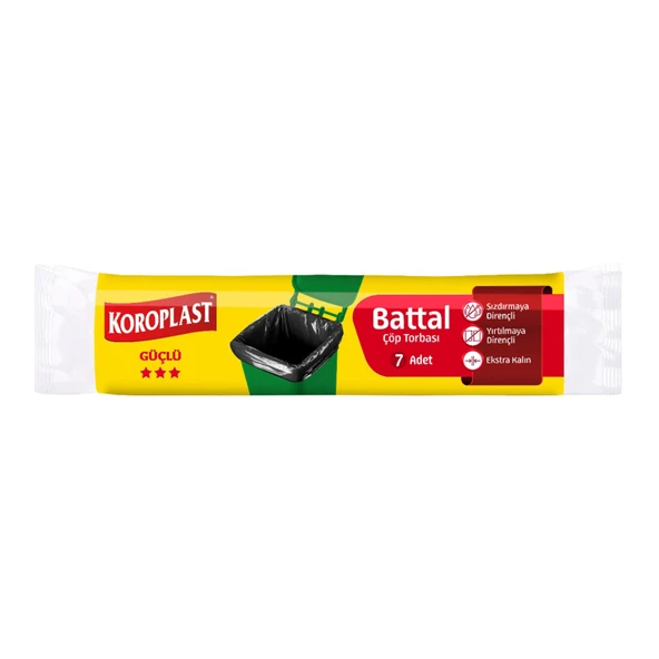 Koroplast Battal Boy Çöp Torbası 7'li (6'li Paket) ürün görseli 1
