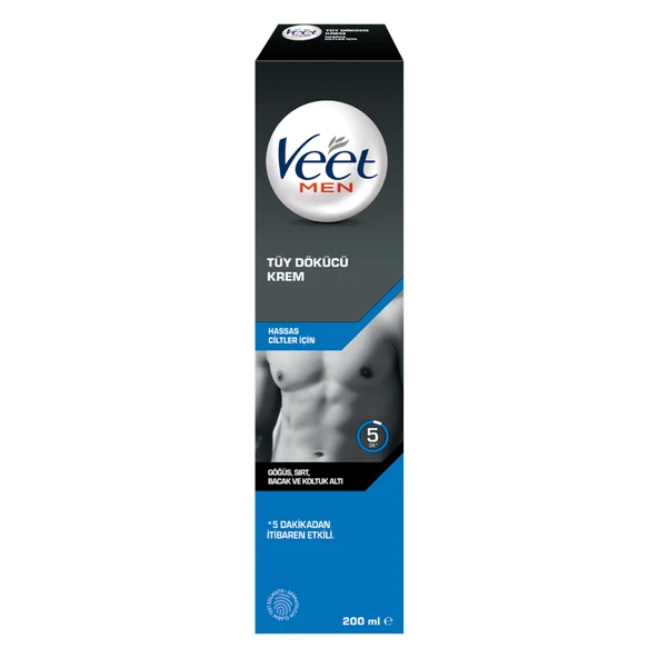 Veet Men Hassas Tüy Dökücü Krem 200 Ml (2'li Paket) ürün görseli 1