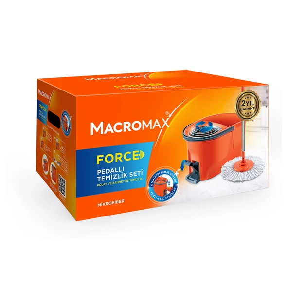 Macromax Force Pedallı Otomatik Temizlik Seti ürün görseli 1
