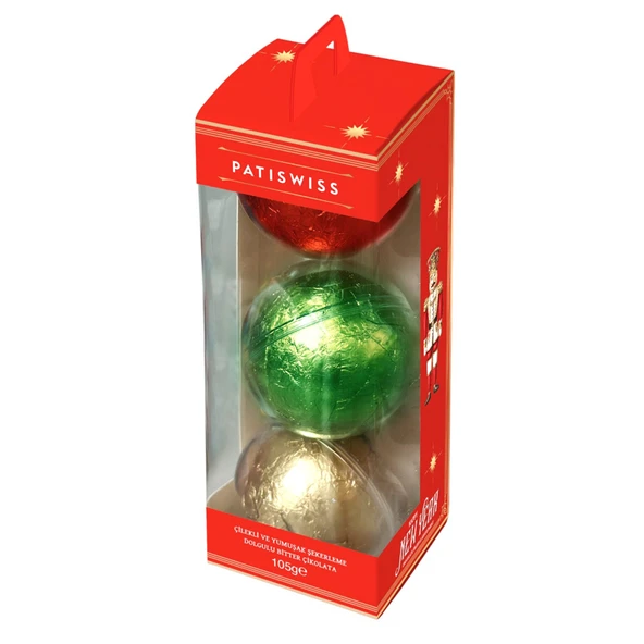 Patiswiss Çilekli & Yumuşak Şekerleme Dolgulu Bitter Çikolata 105 G (6'li Paket) ürün görseli 1