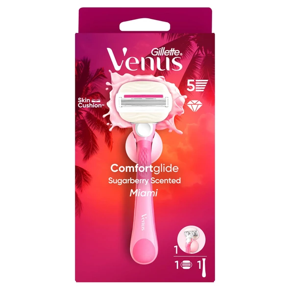 Gillette Venus Tıraş Makinesi Miami + Banyo Kancası ürün görseli 1