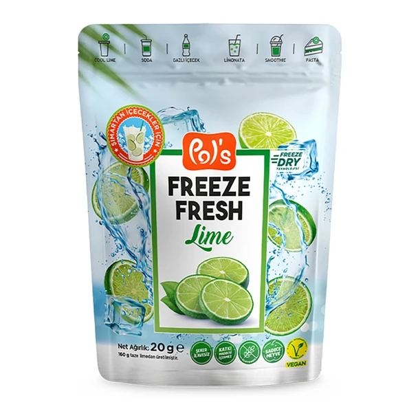 Pol's Freeze Fresh Lime 20 G (5'li Paket) ürün görseli 1
