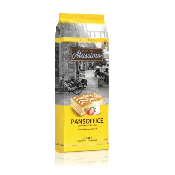 Massimo Yoğurt & Çilek Dolgulu Kek 250 G (3'li Paket) ürün görseli 1
