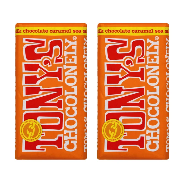 Tony's Chocolonely Karamel Deniz Tuzlu Sütlü Çikolata 180 G x 2 (3'li Paket) ürün görseli 1