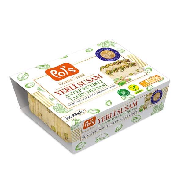 Pol's Gurme Serisi Antep Fıstıklı Tahin Helvası 300 G (4'li Paket) ürün görseli 1