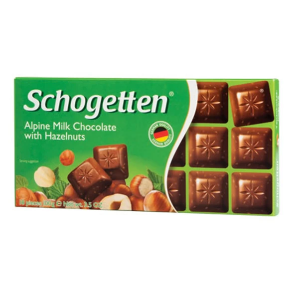 Schogetten Fındıklı Çikolata 100 G (6'li Paket) ürün görseli 1