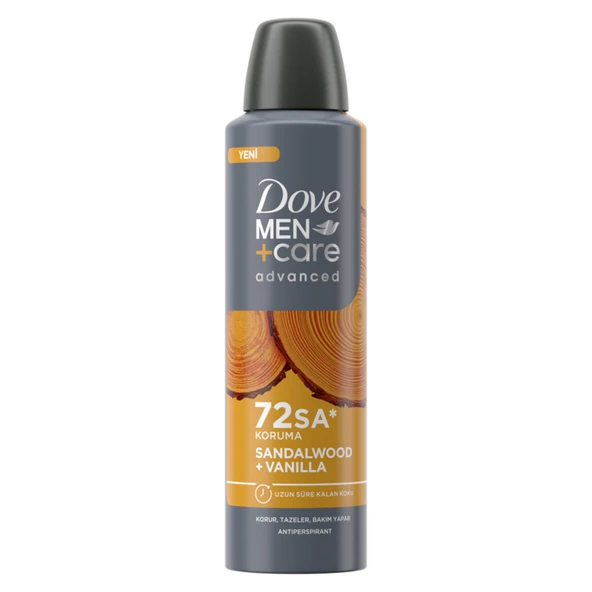 Dove Men+ Care Sandalwood & Vanilla Erkek Deodorant 150 Ml (4'li Paket) ürün görseli 1