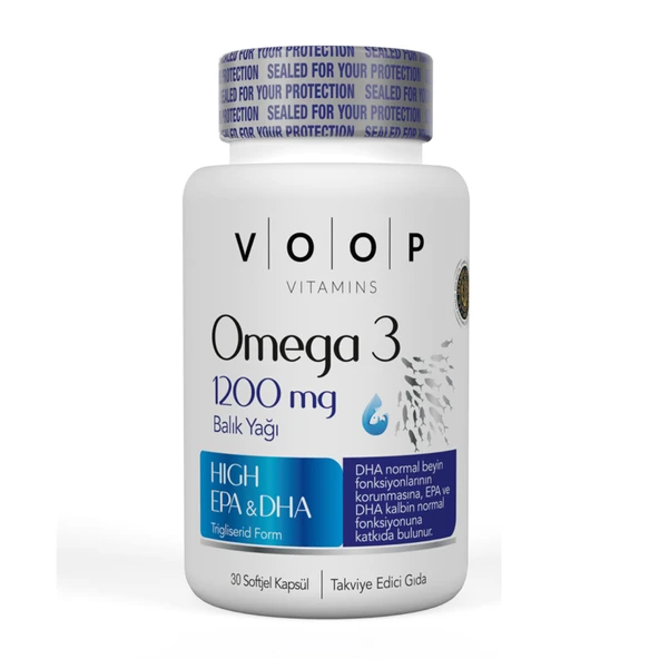 Voop Omega 3 1200 Mg 30 Kapsül (3'li Paket) ürün görseli 1