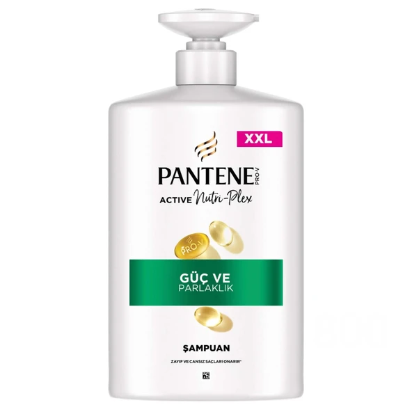 Pantene Güç ve Parlaklık Şampuan 800 Ml (3'li Paket) ürün görseli 1