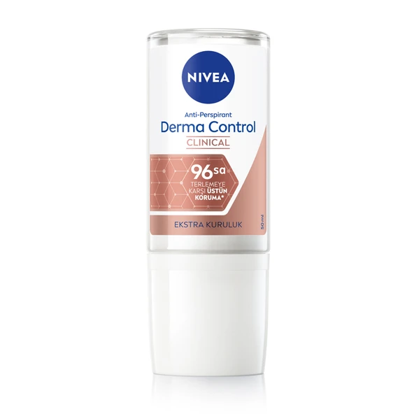 NIVEA Kadın Roll-on Deodorant Derma Control Clinical 50 Ml (5'li Paket) ürün görseli 1
