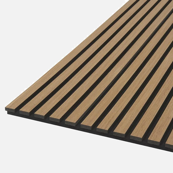 Quanti Dikdörtgen Akustik Duvar Paneli Yağlı Meşe 52x244x1,8 cm ürün görseli 1