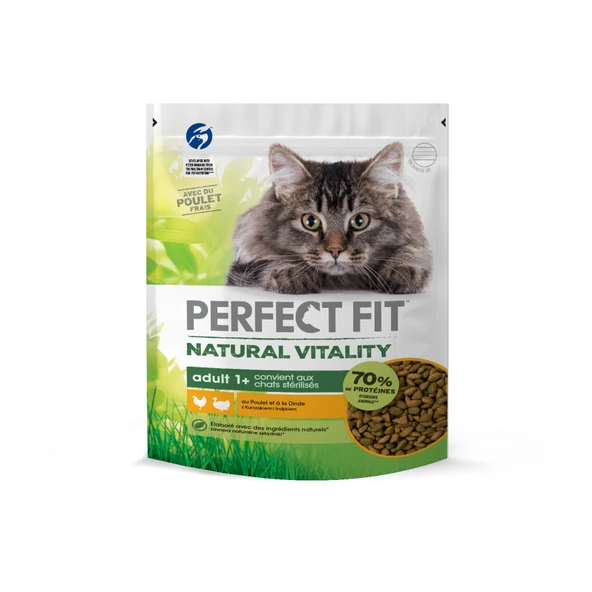Perfect Fit Natural Vitality Yetişkin Tavuklu Hindili Kuru Mama 1 Kg (3'li Paket) ürün görseli 1