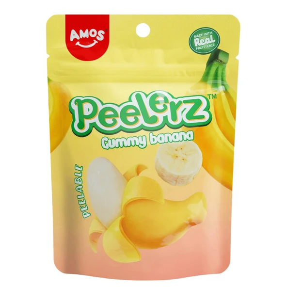 Amos Peelerz Gummy Banana Yumuşak Şekerleme 65 G (8'li Paket) ürün görseli 1