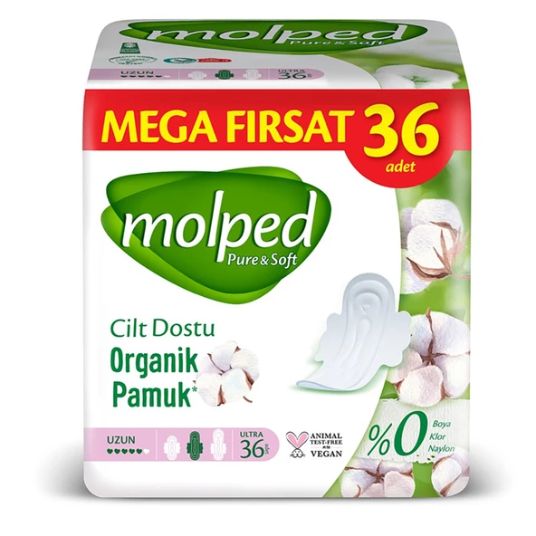 Molped P&s Uzun Mega Hijyenik Ped 36'lı (4'li Paket) ürün görseli 1